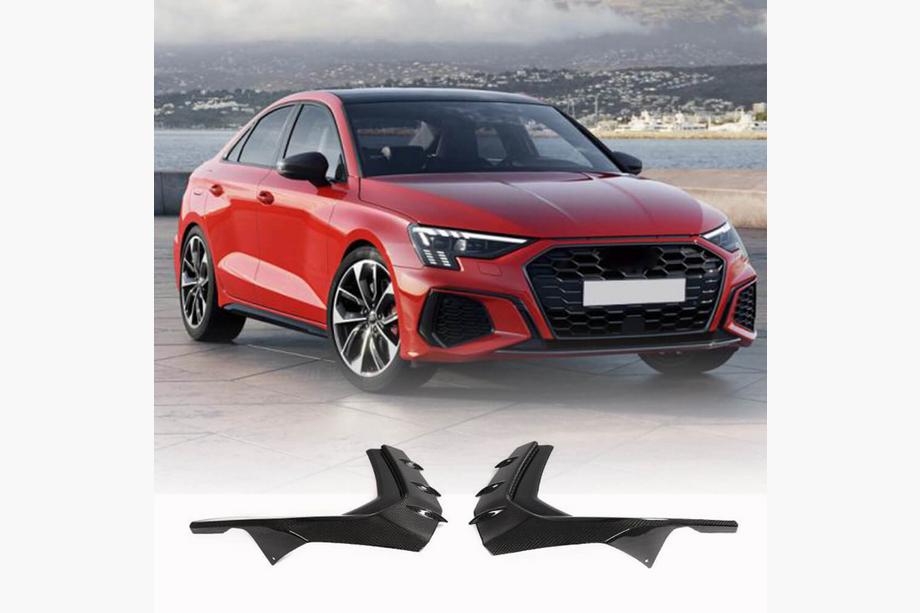 Audi A3 2020– Lip spoiler předního nárazníku (pro S-Line Sedan 2020-2023, karbon) Image