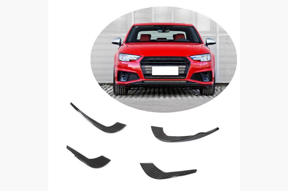 Audi A4 B9 2015–2024 Nástavce předního nárazníku V3 (pro S-Line Sedan 2015-2019, karbon) Image
