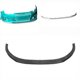 Přední lip spoiler V6 na přední nárazník (pro S-Line Sedan 2015-2019, karbon) fotografie 2