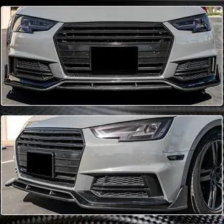 Nástavec předního nárazníku Lip V2 (pro S-Line Sedan 2015-2019, karbon) fotografie 4