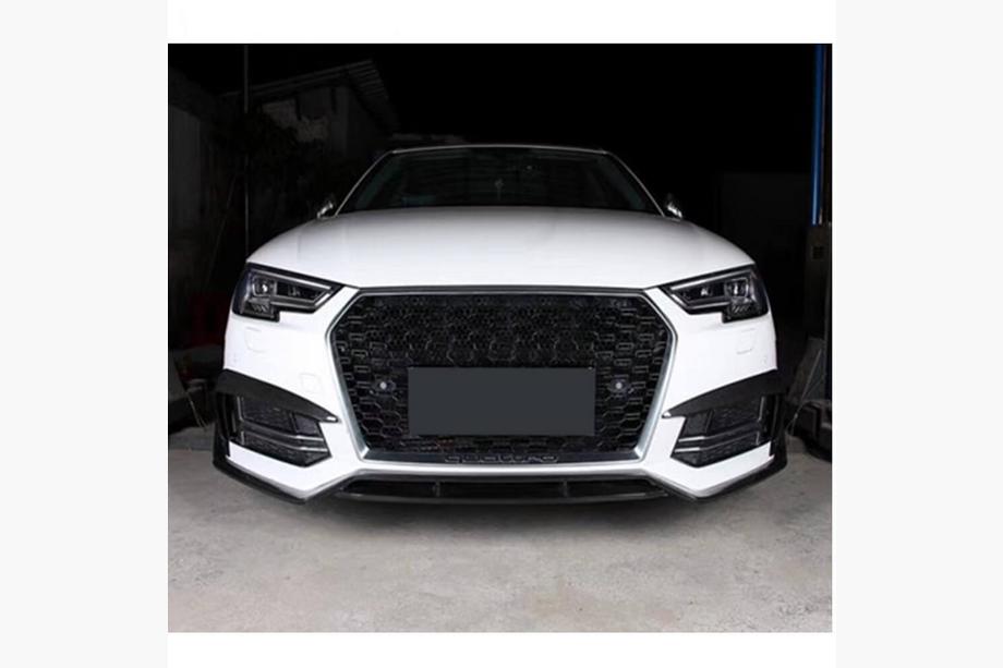 Audi A4 B9 2015–2024 Nástavec předního nárazníku Lip V2 (pro S-Line Sedan 2015-2019, karbon) Image