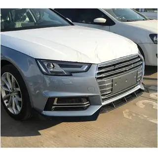 Lip spoiler předního nárazníku Lip V5 (pro S-Line Sedan 2015-2019, karbon) fotografie 3