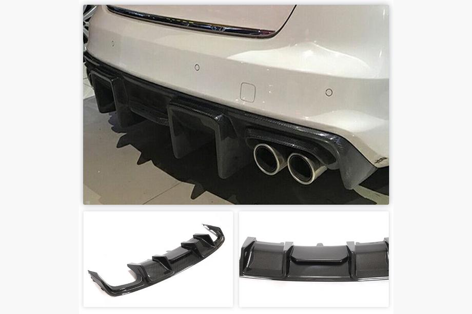 Audi A4 B8 2007–2015 Karbonový difuzor zadního nárazníku pro S4 2013-2015 Image