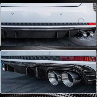 Difuzor zadního nárazníku V2 (pro S-Line Sedan 2015-2019, karbon) fotografie 4