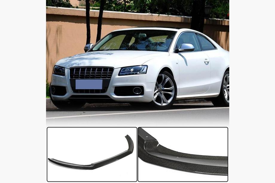 Audi A5 2007–2015 Přední lip spoiler na nárazník (pro S-Line Coupe 2007-2011, karbon) Image