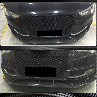 Přední lip spoiler Lip V4 (pro S-Line 2012-2015, karbon) Audi A5 2007–2015 fotografie 3