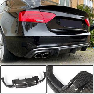 Difuzor zadního nárazníku V3 (pro S-Line 2012-2015, karbon) Audi A5 2007–2015 fotografie 1