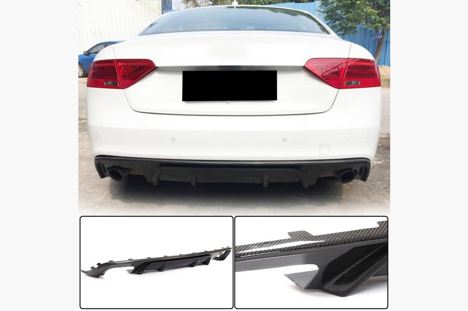Audi A5 2007–2015 Difuzor zadního nárazníku V2 (pro S-Line 2012-2015, karbon) Image