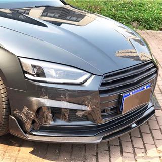 Přední lip spoiler Lip V2 (pro S-Line 2021-2025, karbon) Audi A5 2016–2025 fotografie 2