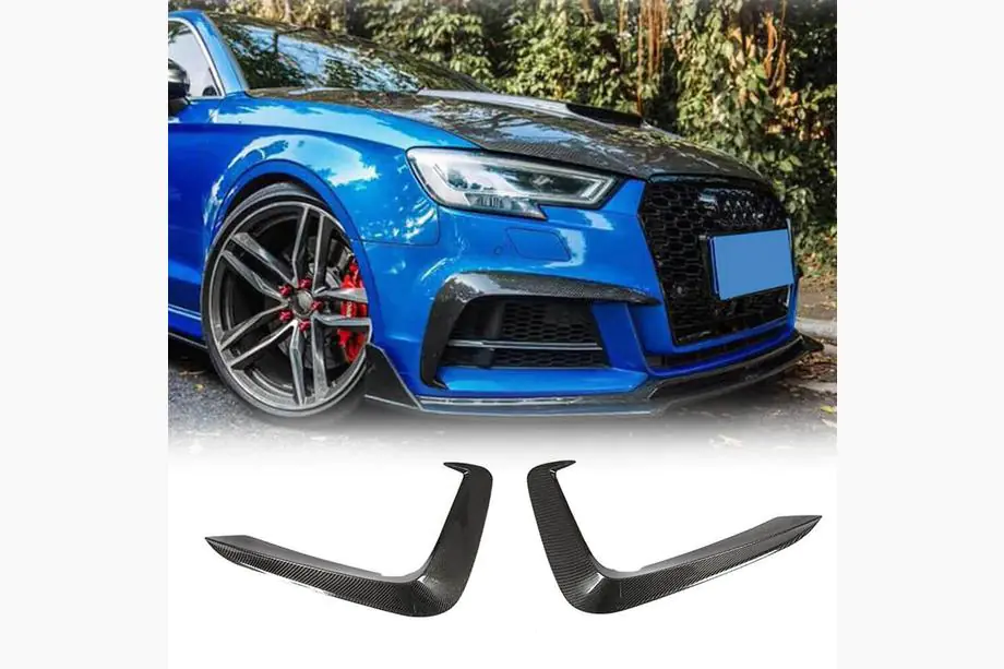Audi A5 2016–2025 Nástavce na přední nárazník Flap V1 (pro S-Line 2016-2020, karbon) Image