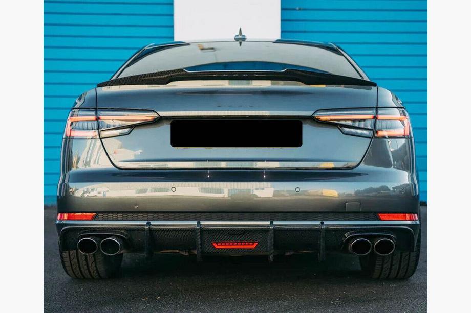 Audi A5 2016–2025 Difuzor zadního nárazníku V1 (pro S-Line 2016-2020, karbon) Fotografie 7