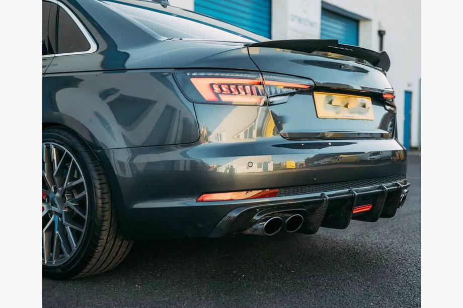 Audi A5 2016–2025 Difuzor zadního nárazníku V1 (pro S-Line 2016-2020, karbon) Fotografie 9