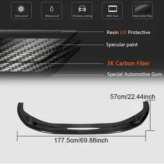 Přední lip spoiler Lip V3 (pro S-Line 2021-2025, karbon) fotografie 4