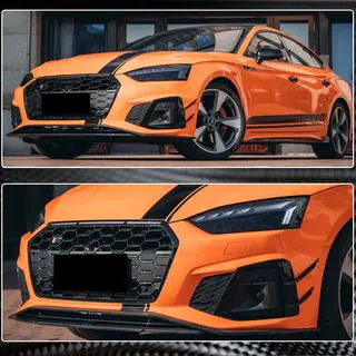 Lip spoiler předního nárazníku Lip V1 (pro S-Line 2021-2025, karbon) fotografie 4