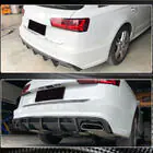 Audi A6 C7 2011–2017 Difuzor zadního nárazníku (pro S-Line Avant 2014-2018, karbon) fotografie 5