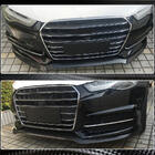 Audi A6 C7 2011–2017 Lip spoiler na přední nárazník Carbon V3 (pro S-Line 2014-2018) fotografie 4