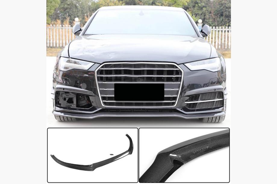 Audi A6 C7 2011–2017 Lip spoiler na přední nárazník Carbon V3 (pro S-Line 2014-2018) Image