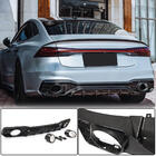 Audi A7 2018– Difuzor zadního nárazníku s koncovkami výfuku (pro S-Line 2018-2022, suchý karbon) fotografie 1