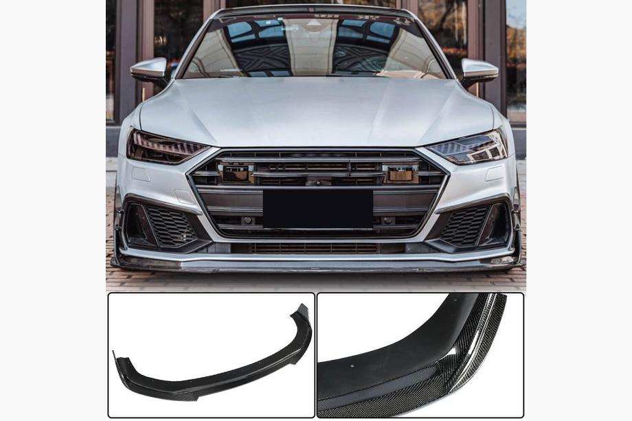 Audi A7 2018– Přední lip spoiler na nárazník (pro S-Line 2018-2022, ABS) Image