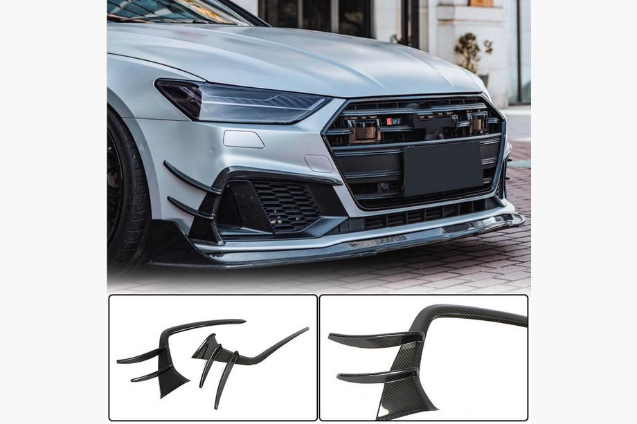 Audi A7 2018– Nástavce předního nárazníku (pro S-Line 2018-2022, karbon) Image
