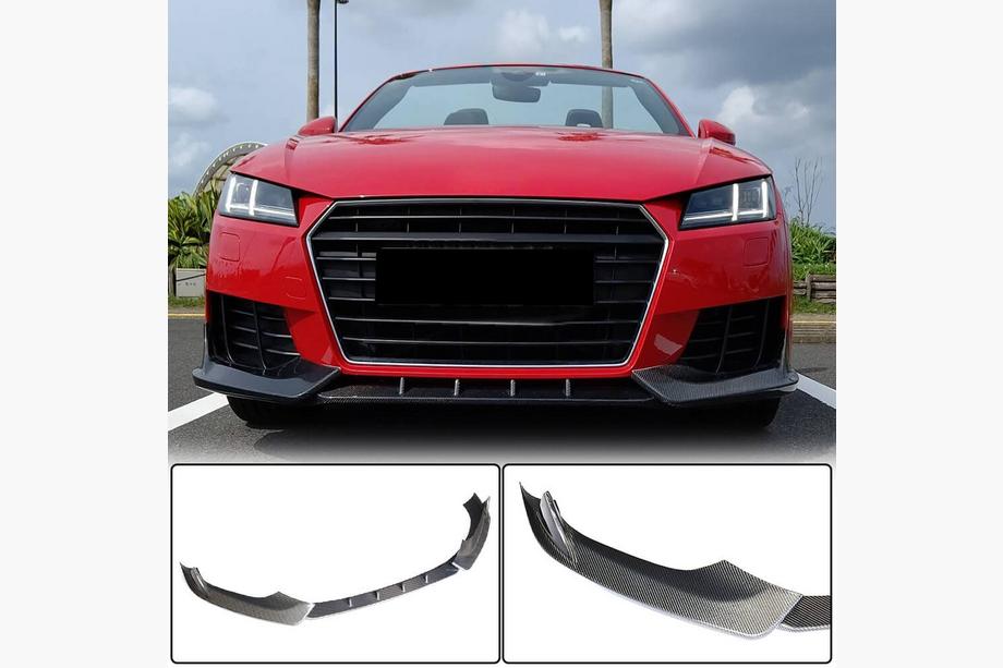 Audi TT 2014–2023 Přední nárazníkový lip spoiler Lip V2 (pro Base, 2014-2019, karbon) Image