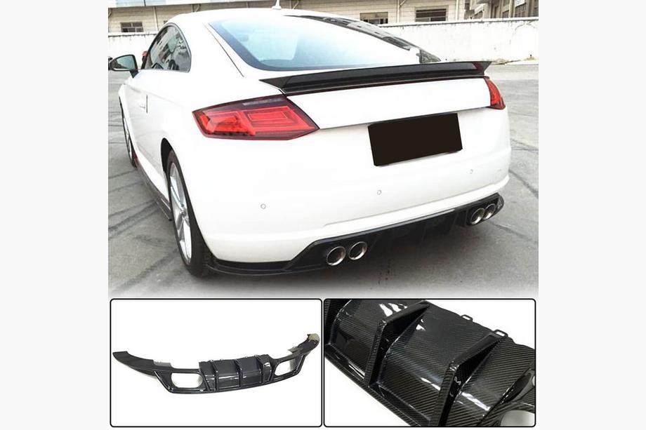 Audi TT 2014–2023 Difuzor zadního nárazníku (pro Base, 2014-2019, karbon) Image
