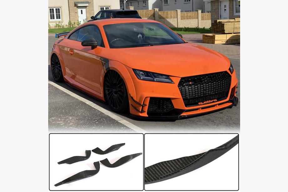Audi TT 2014–2023 Boční nástavce předního nárazníku (pro RS, 2016-2019, karbon) Image