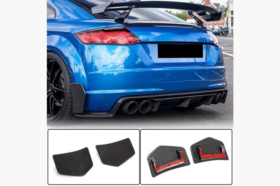 Audi TT 2014–2023 Karbonové nástavce zadního nárazníku Flap (pro S-line/TTS/TTRS, 2014-2019) Image
