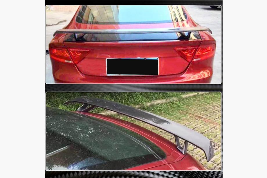 Audi TT 2006–2014 Spoiler V4 (karbon) Fotografie 3