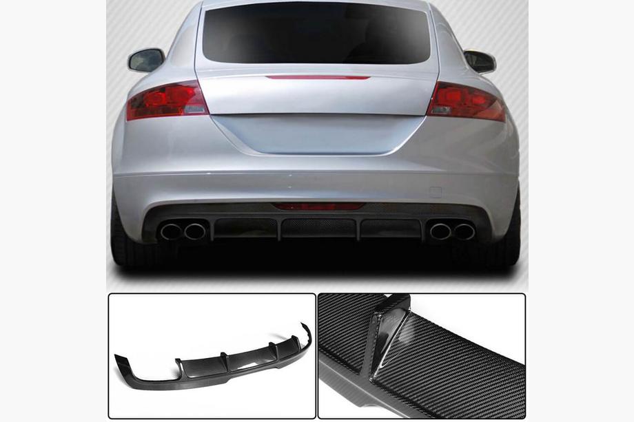 Audi TT 2006–2014 Difuzor zadního nárazníku (karbon) Image