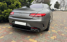 Mercedes S-class C217 Coupe 2014–2020 Zadní difuzor s koncovkami Silver (2018-2020) fotografie 1