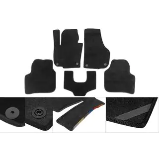 Textilní autokoberce Premium (7místné, 3 řady, černé) fotografie 1