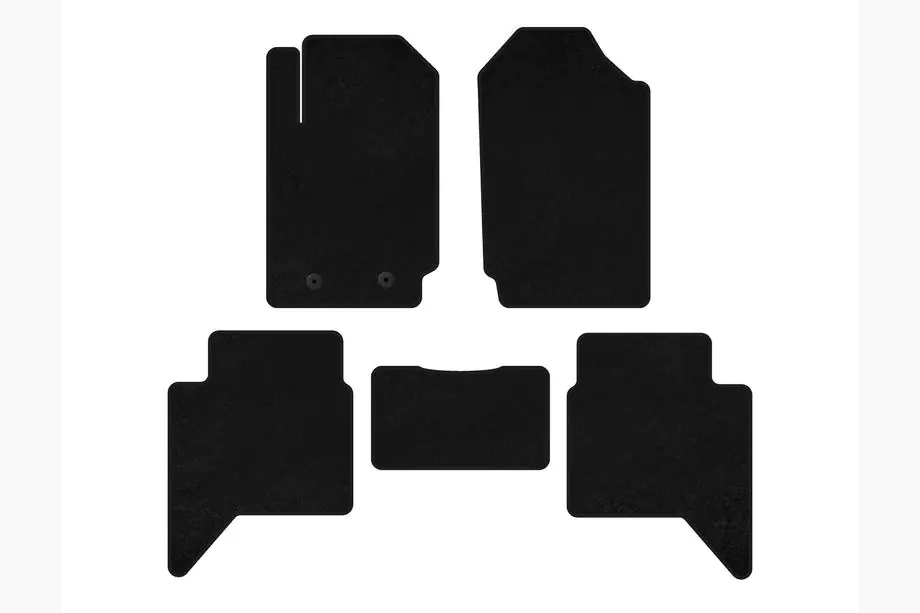 Ford Ranger 2011–2022 Textilní autokoberce Premium (černé) Image