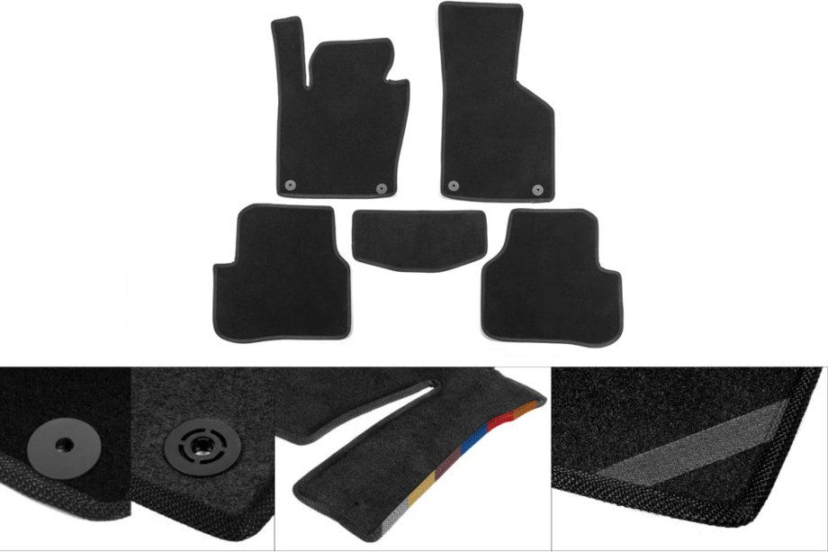 Audi A6 C5 2001–2004 Textilní autokoberce Classic (černé) Image