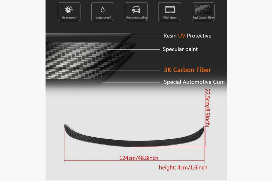 BMW řada 3 F30/F31 2012–2019 Spoiler P-Style (pro F30/F80, karbonový) Fotografie 6