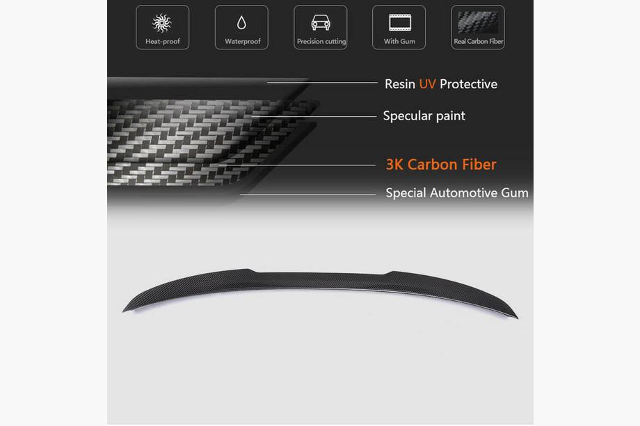 BMW řada 3 F30/F31 2012–2019 Spoiler M4-Style V3 (pro F30/F80, karbon) Fotografie 7