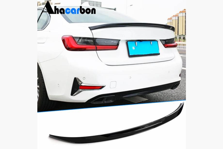 BMW řada 3 G20/G21 2018– Zadní spoiler víka kufru Golssy Black ABS V3 (SD) Fotografie 1