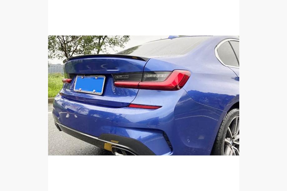 BMW řada 3 G20/G21 2018– Zadní spoiler víka kufru Golssy Black ABS V3 (SD) Fotografie 3