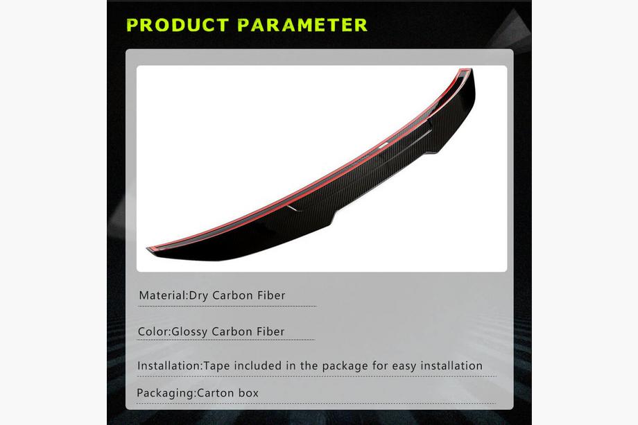 BMW řada 4 F32/F33/F36 2012–2020 Spoiler V1 (pro F32, karbon) Fotografie 6