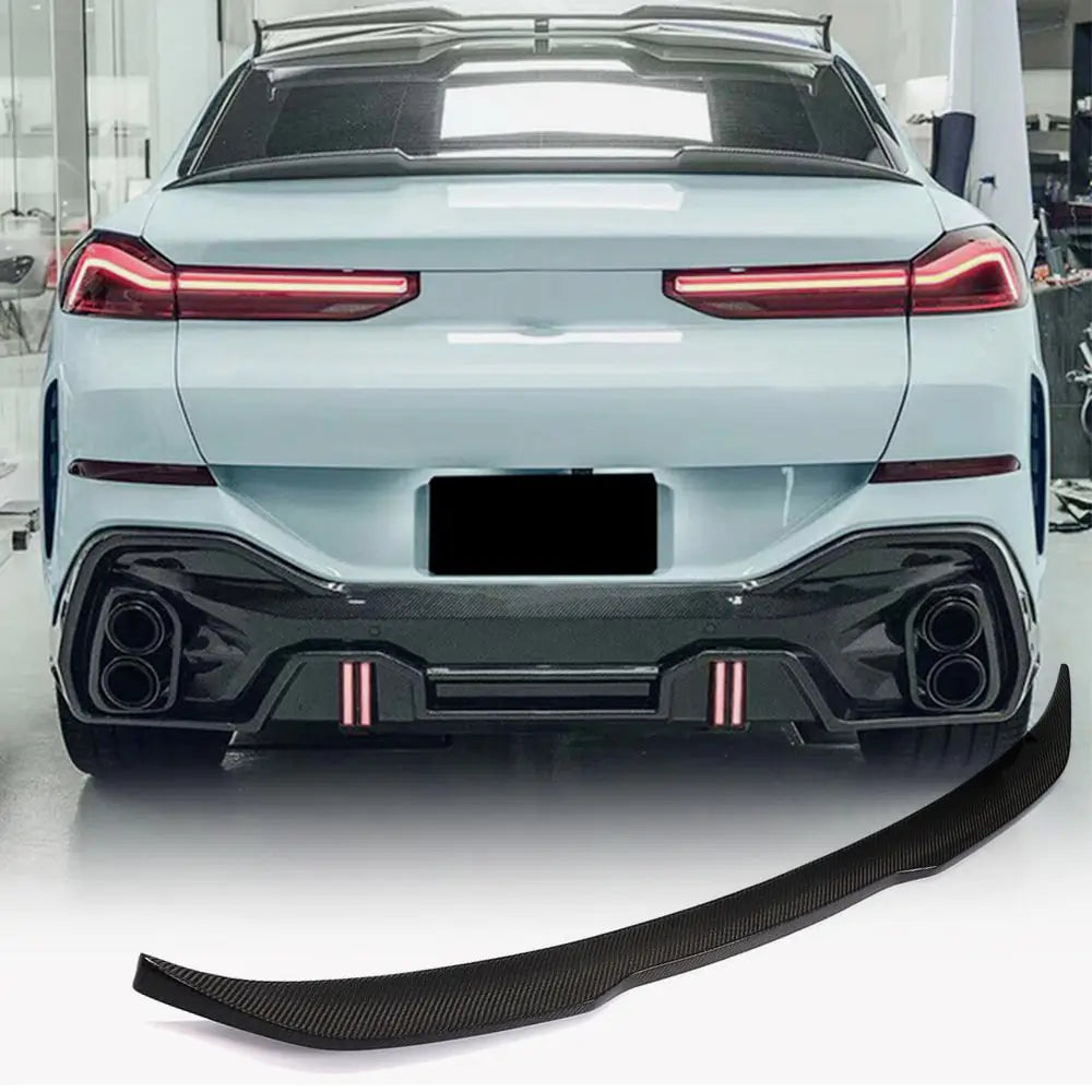 BMW X6 G06 2019–2027 Carbon spoiler víka kufru V2 fotografie 2