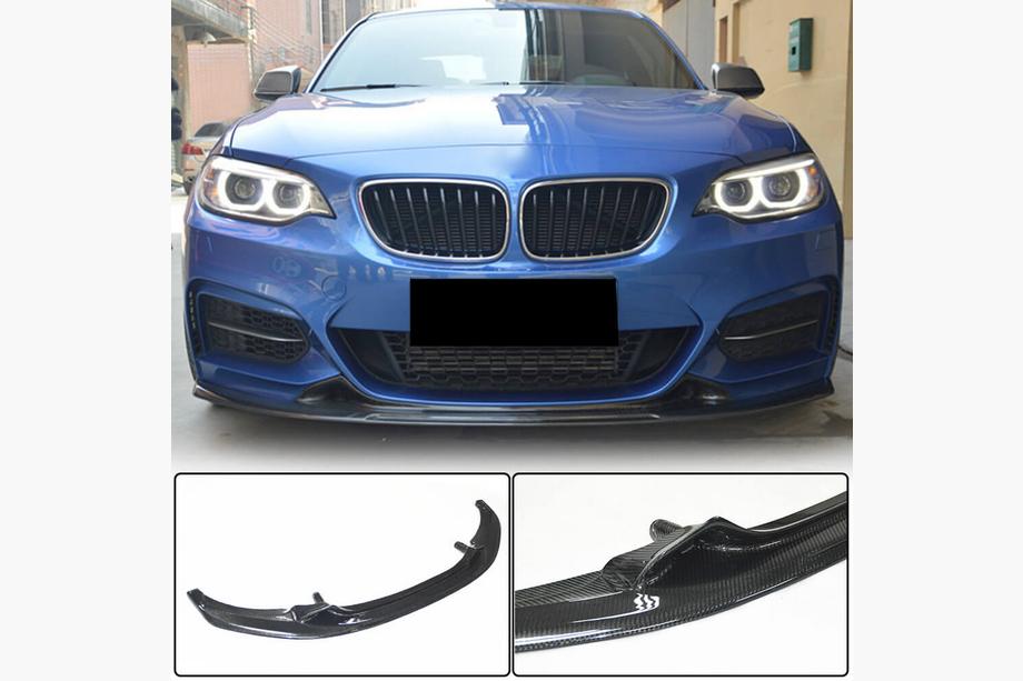 BMW řady 2 F22/F23 2014–2021 Přední lip spoiler na nárazník V1 (pro F22/F23 M-Sport, karbon) Image