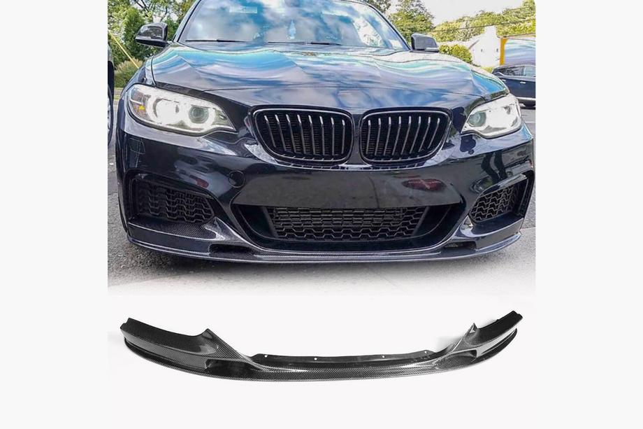 BMW řady 2 F22/F23 2014–2021 Přední lip spoiler V2 (pro F22/23 M-Sport, karbon) Image