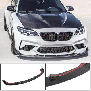 Přední lip spoiler Lip V7 (pro F87 M2 Competition, karbon) BMW řady 2 F22/F23 2014–2021 fotografie 2