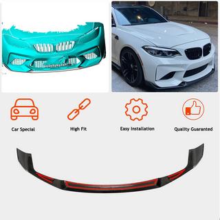 Přední lip spoiler Lip V4 na nárazník (pro F87 M2 Competition, karbon) BMW řady 2 F22/F23 2014–2021 fotografie 2
