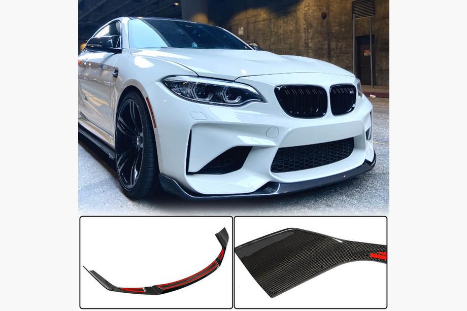 BMW řady 2 F22/F23 2014–2021 Přední lip spoiler Lip V4 na nárazník (pro F87 M2 Competition, karbon) Image