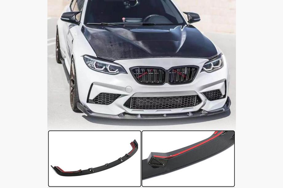 BMW řady 2 F22/F23 2014–2021 Přední lip spoiler na nárazník Lip V5 (pro F87 M2 Competition, karbon) Image