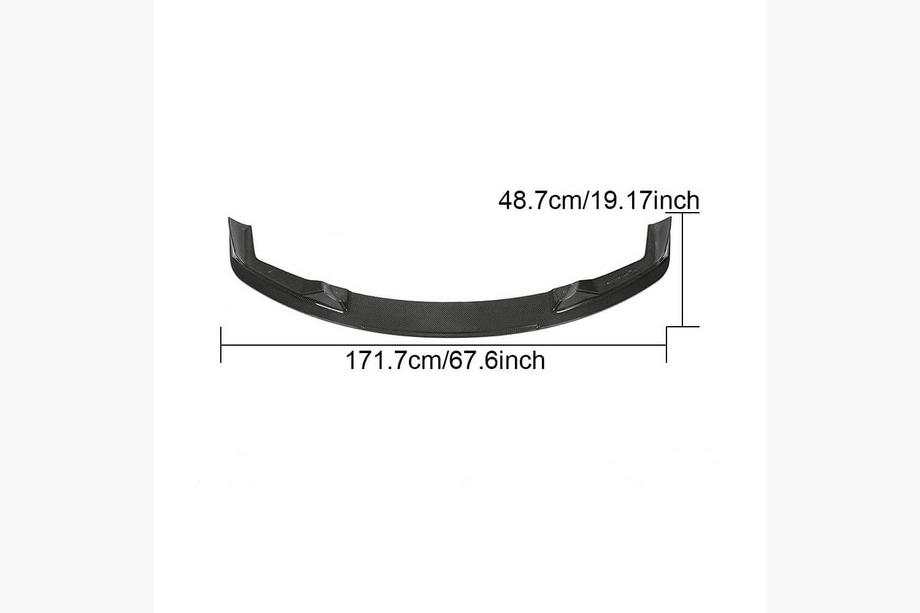 BMW řady 2 F22/F23 2014–2021 Lip spoiler předního nárazníku V6 (pro F87 M2 Competition, karbon) Fotografie 6