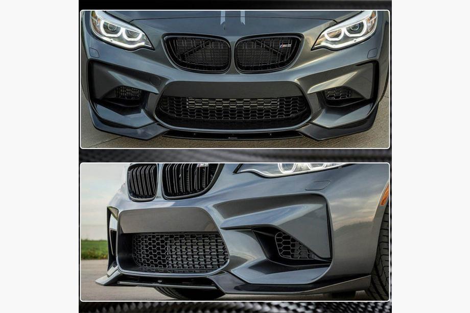 BMW řady 2 F22/F23 2014–2021 Lip spoiler předního nárazníku Lip V2 (pro F87 M2, karbon) Fotografie 5