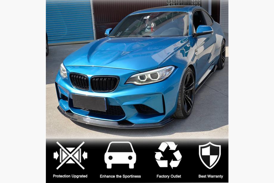BMW řady 2 F22/F23 2014–2021 Přední lip spoiler na nárazník FRP V9 (pro F87) Fotografie 2