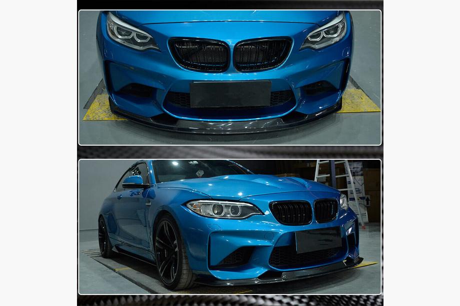 BMW řady 2 F22/F23 2014–2021 Přední lip spoiler na nárazník FRP V9 (pro F87) Fotografie 4